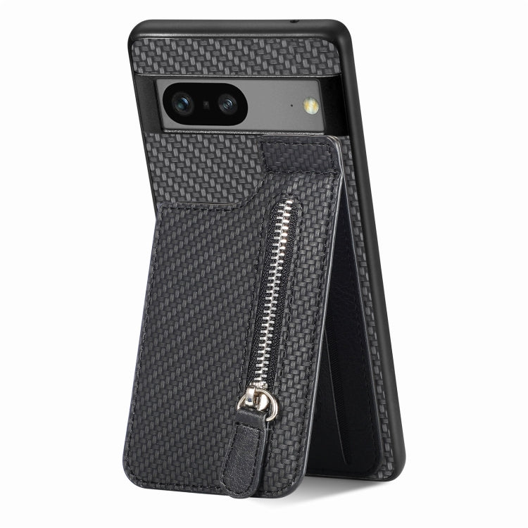 Carbon Fiber Vertical Flip Zipper Phone Case My Store