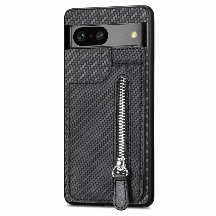 Carbon Fiber Vertical Flip Zipper Phone Case My Store