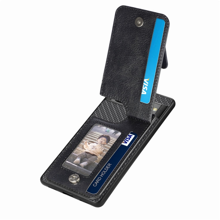 Carbon Fiber Vertical Flip Zipper Phone Case My Store