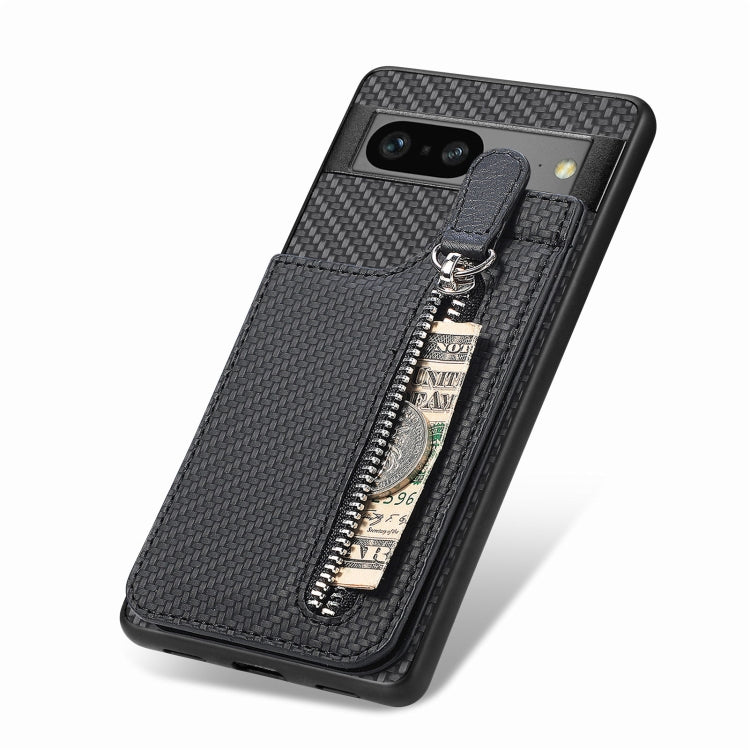 Carbon Fiber Vertical Flip Zipper Phone Case My Store