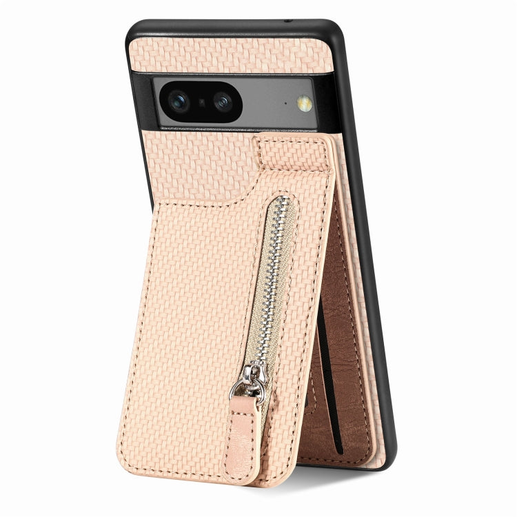 Carbon Fiber Vertical Flip Zipper Phone Case My Store