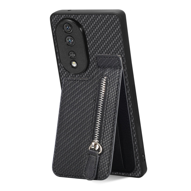 Carbon Fiber Vertical Flip Zipper Phone Case My Store