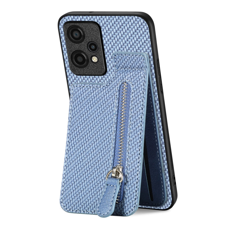 Carbon Fiber Vertical Flip Zipper Phone Case