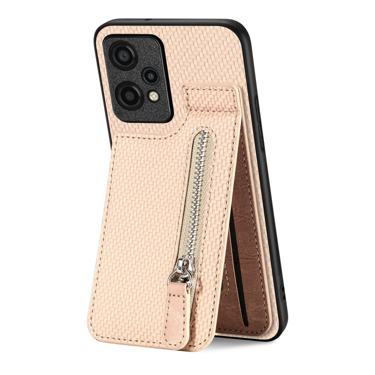 Carbon Fiber Vertical Flip Zipper Phone Case