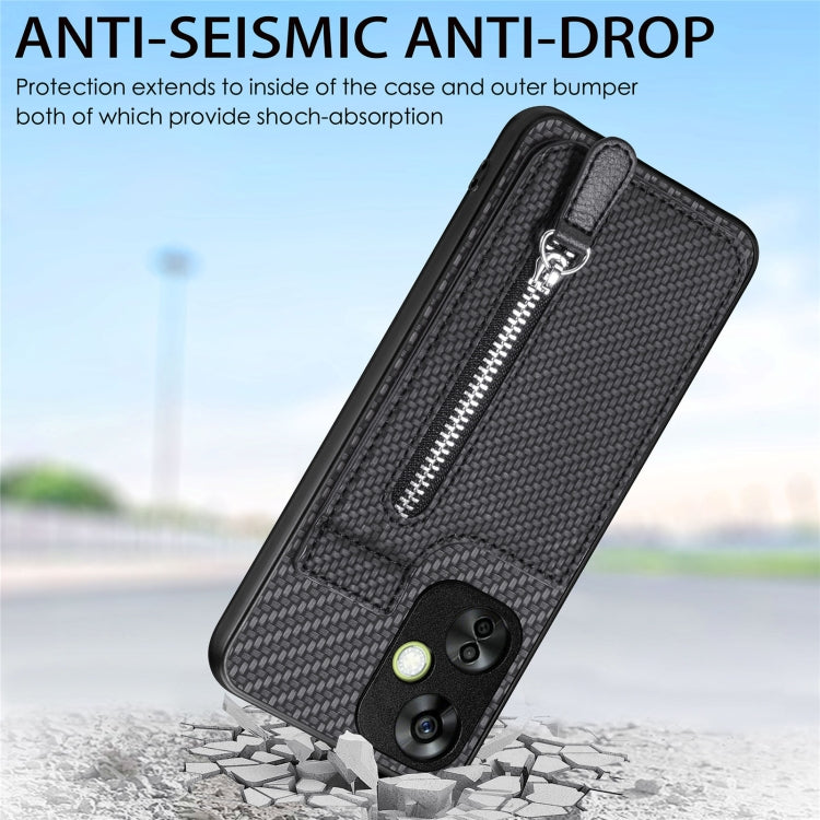 Carbon Fiber Vertical Flip Zipper Phone Case My Store