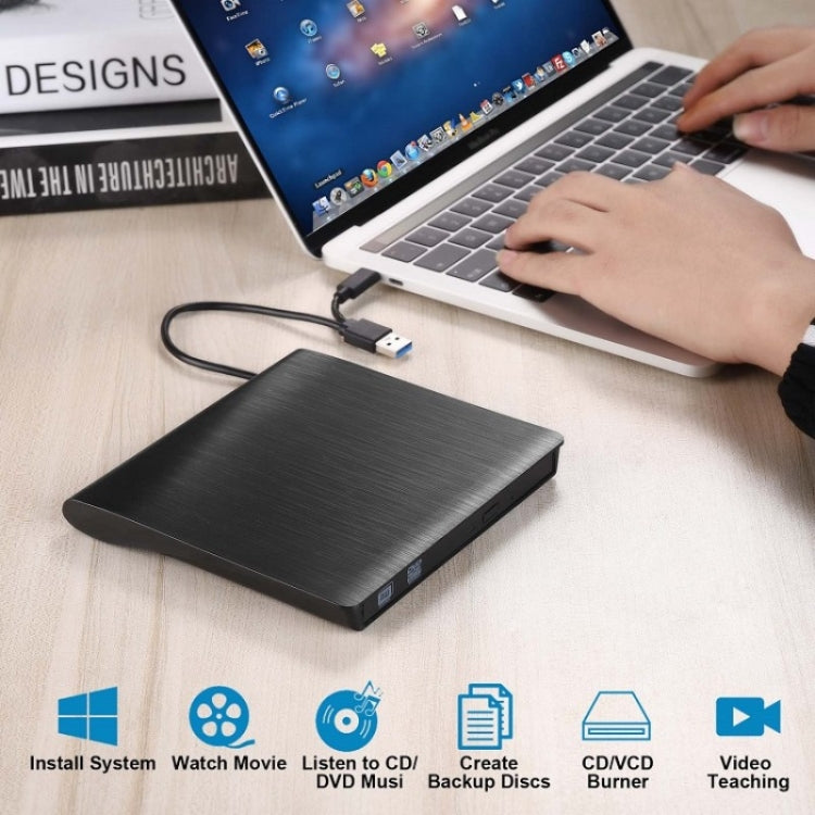 BT638 Notebook Desktop External USB 3.0 Portable CD Player CD-RW Optical Drive Burner My Store