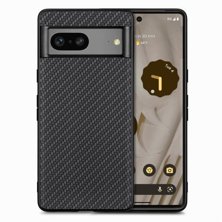 Carbon Fiber Texture Leather Back Cover Phone Case My Store