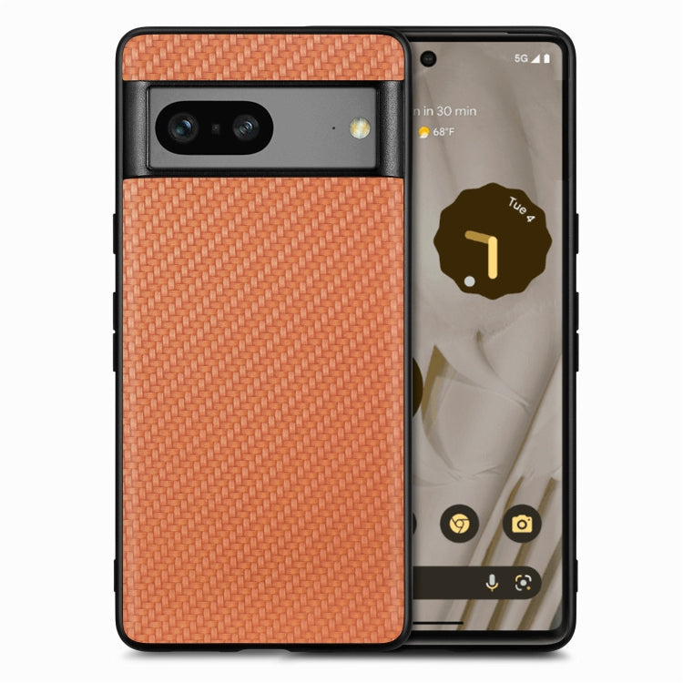 Carbon Fiber Texture Leather Back Cover Phone Case My Store