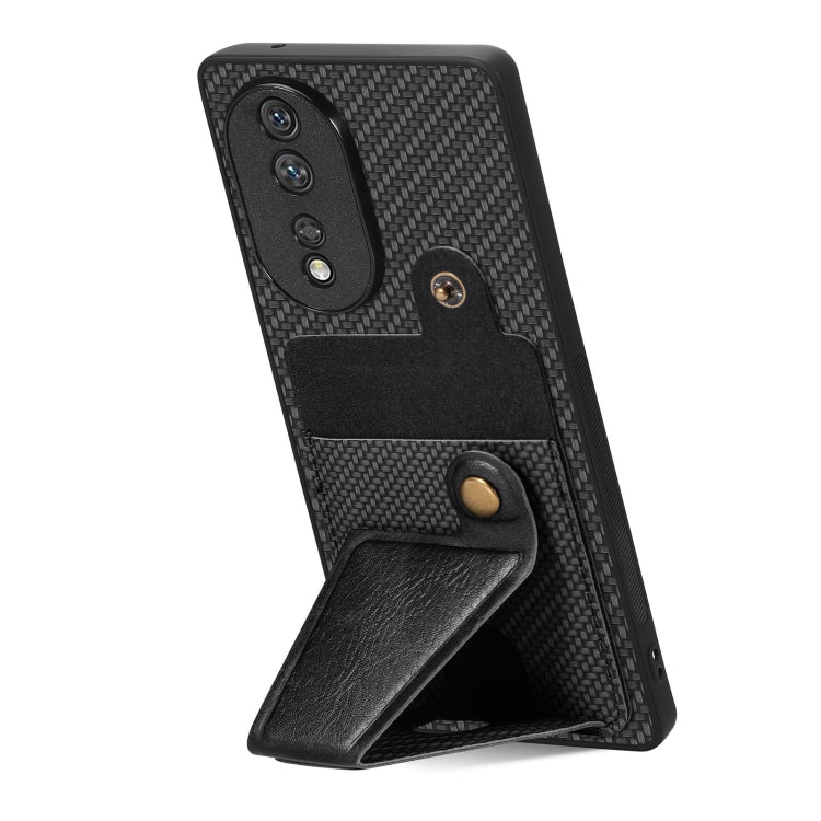 Carbon Fiber Wallet Flip Card K-shaped Holder Phone Case My Store