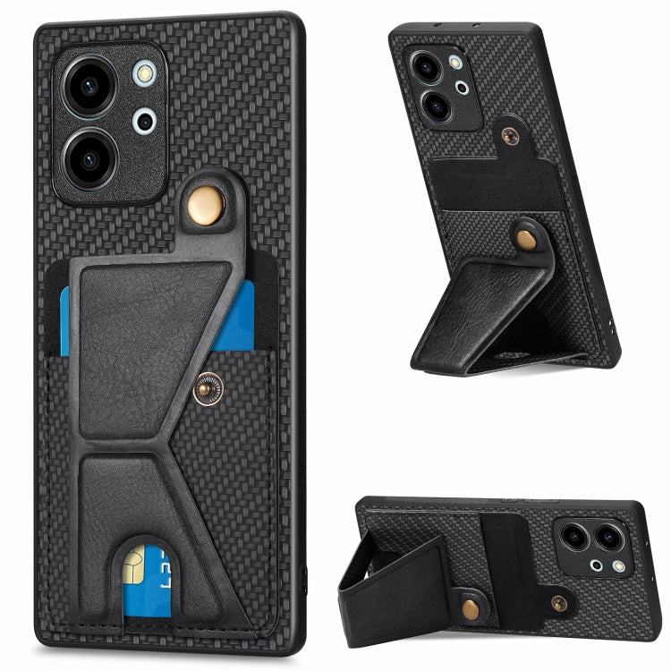 Carbon Fiber Wallet Flip Card K-shaped Holder Phone Case My Store