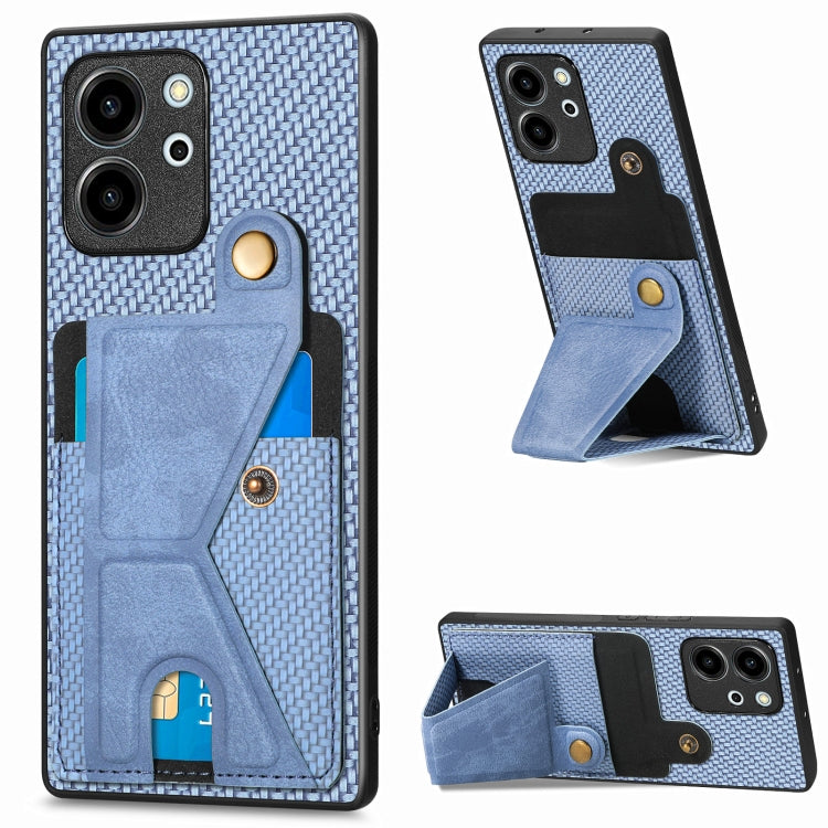 Carbon Fiber Wallet Flip Card K-shaped Holder Phone Case My Store