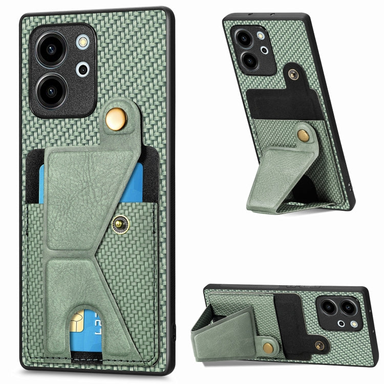 Carbon Fiber Wallet Flip Card K-shaped Holder Phone Case My Store