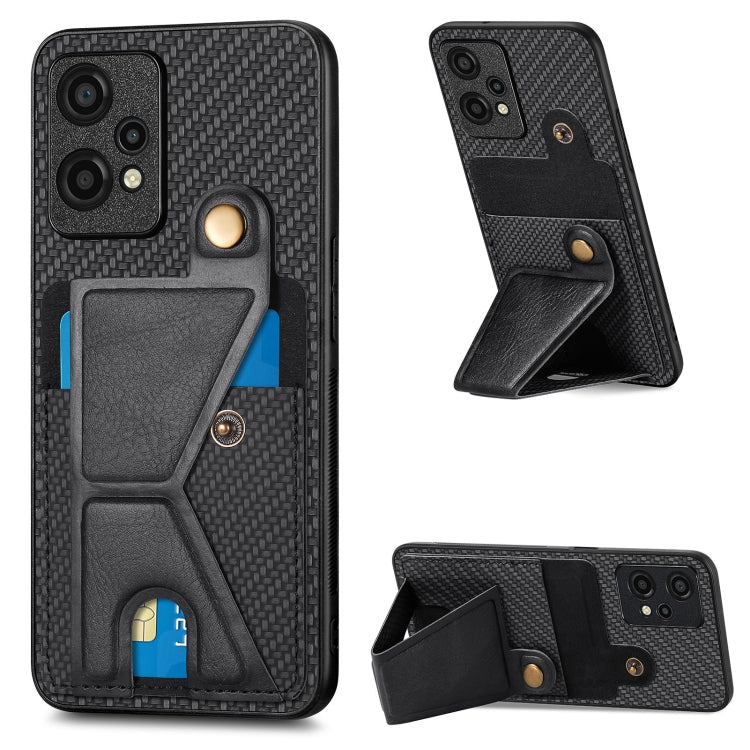 Carbon Fiber Wallet Flip Card K-shaped Holder Phone Case My Store