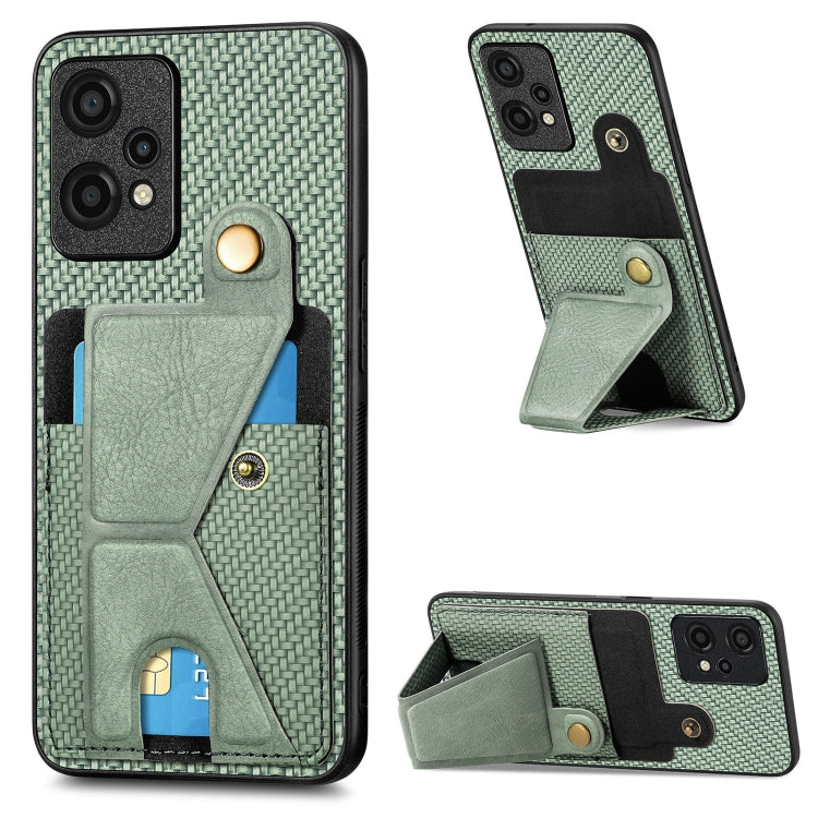 Carbon Fiber Wallet Flip Card K-shaped Holder Phone Case My Store