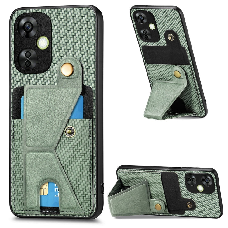 Carbon Fiber Wallet Flip Card K-shaped Holder Phone Case My Store