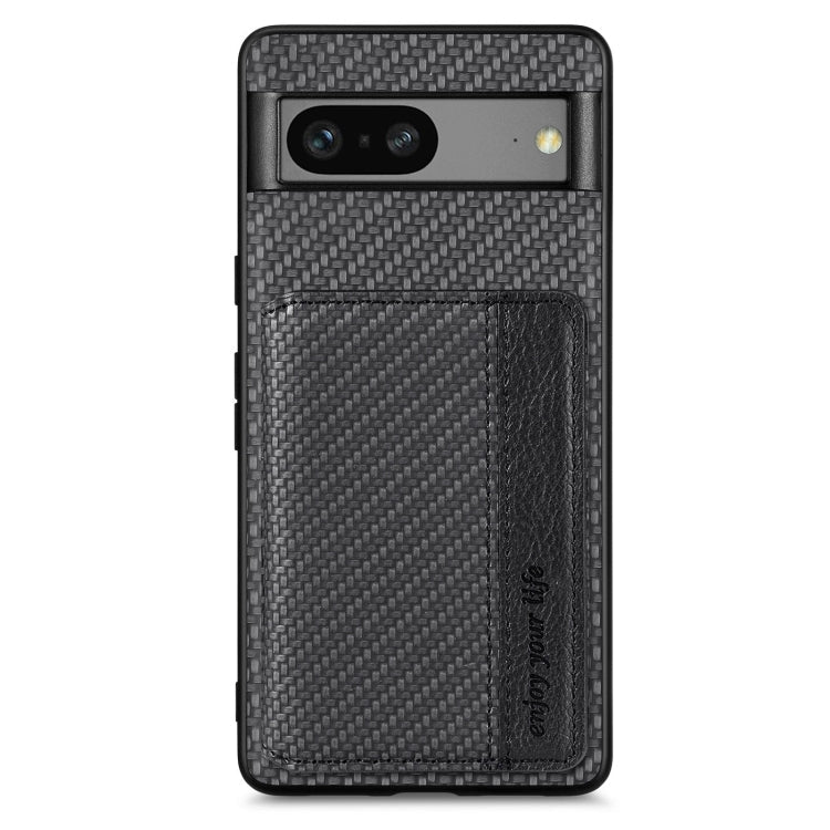 Carbon Fiber Magnetic Card Bag Phone Case My Store