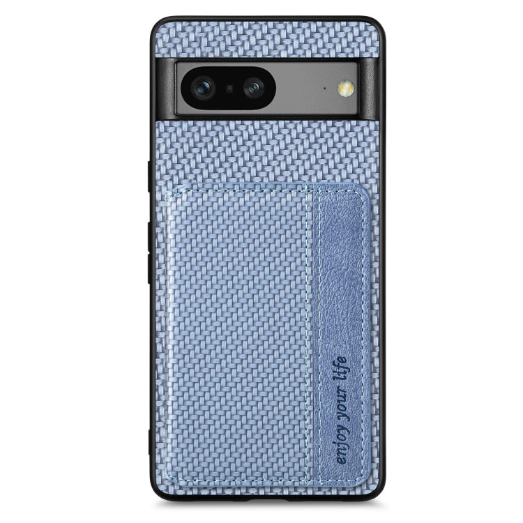 Carbon Fiber Magnetic Card Bag Phone Case My Store