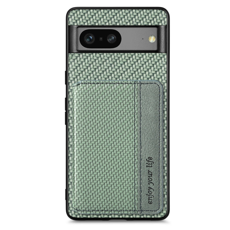 Carbon Fiber Magnetic Card Bag Phone Case My Store