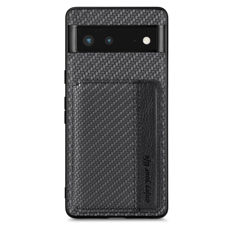 Carbon Fiber Magnetic Card Bag Phone Case My Store