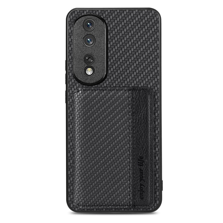 Carbon Fiber Magnetic Card Bag Phone Case My Store