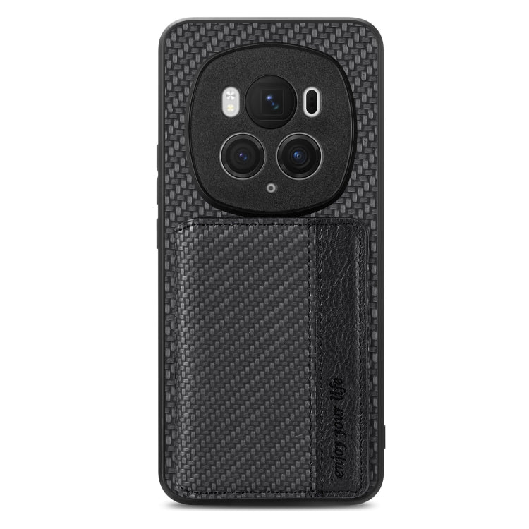 Carbon Fiber Magnetic Card Bag Phone Case