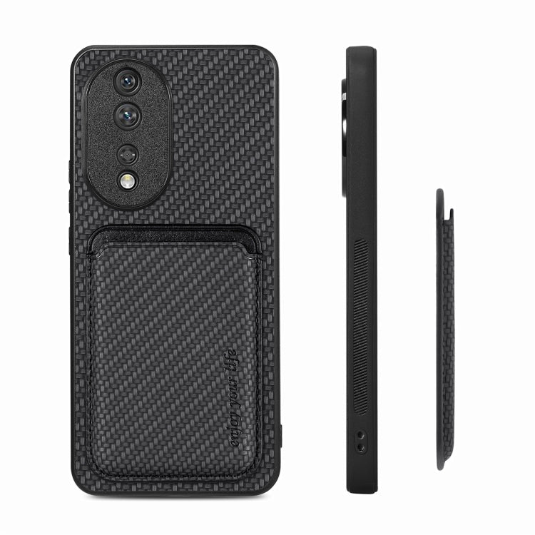 Carbon Fiber Leather Card Magsafe Phone Case