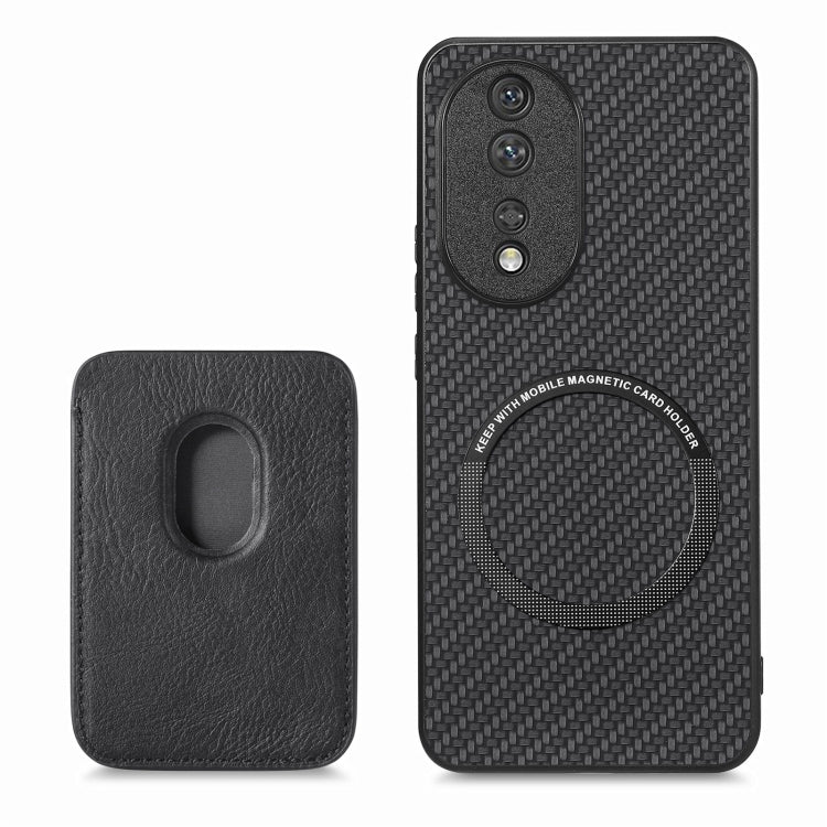 Carbon Fiber Leather Card Magsafe Phone Case