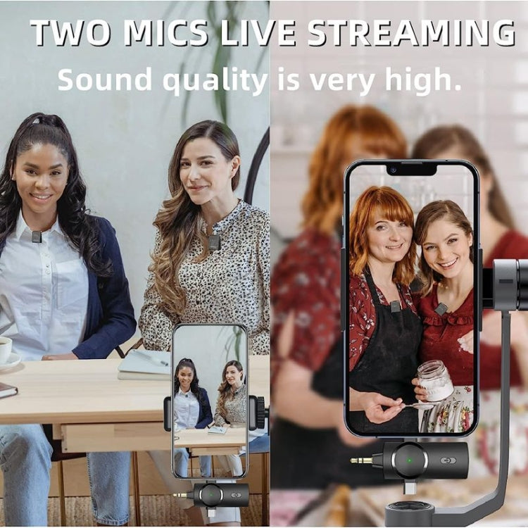 3 in 1 Mini Wireless Lavalier Microphone for iPhone / iPad / Android / PC Camera