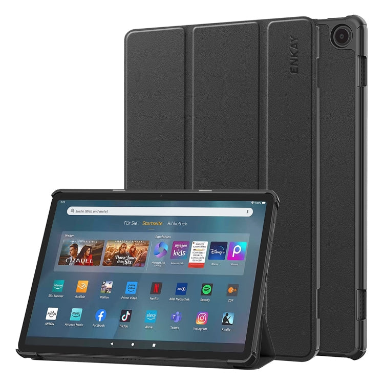 ENKAY ENKAY Tri-fold Custer Texture Leather Smart Tablet Case My Store