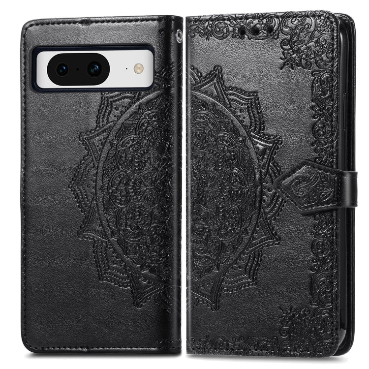 Mandala Flower Embossed Leather Phone Case My Store