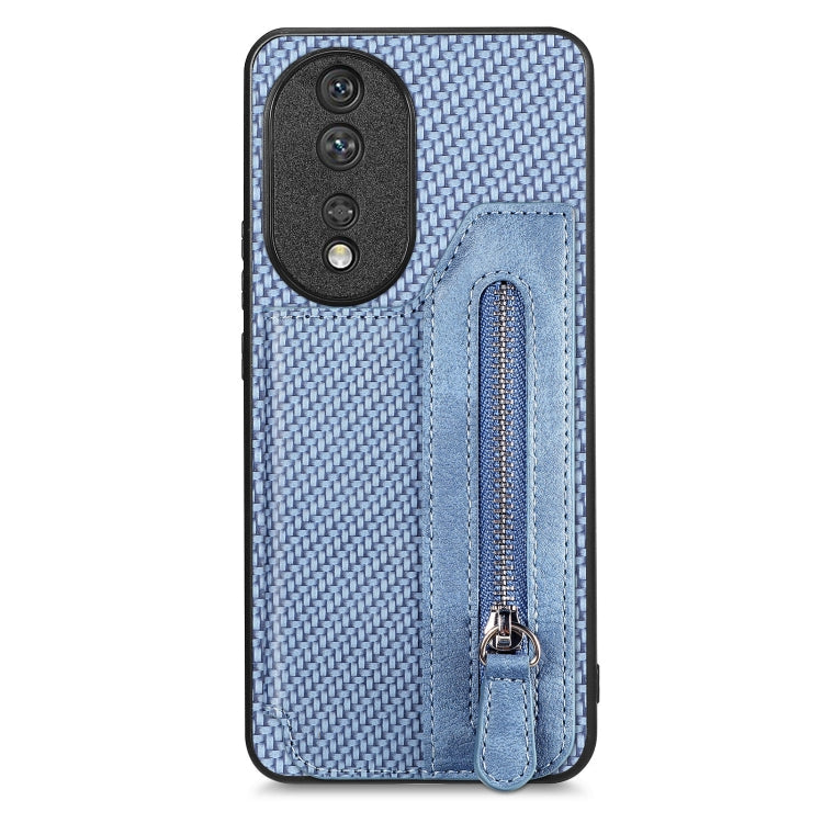 Carbon Fiber Horizontal Flip Zipper Wallet Phone Case My Store