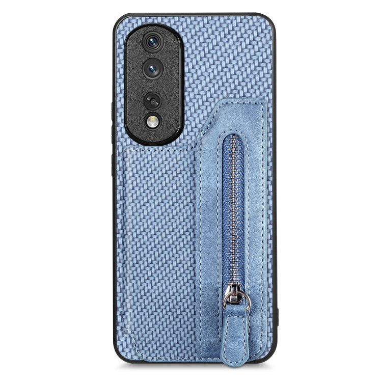 Carbon Fiber Horizontal Flip Zipper Wallet Phone Case My Store