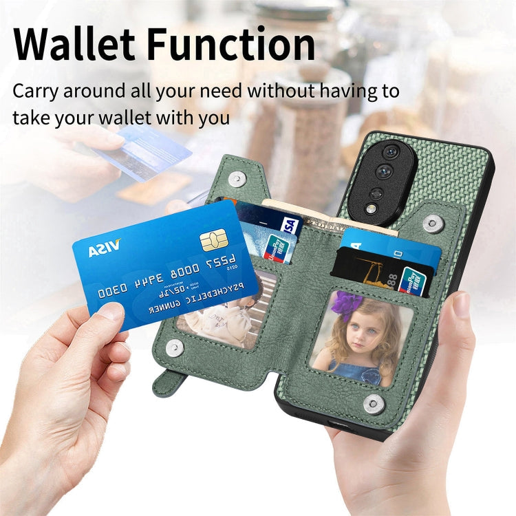 Carbon Fiber Horizontal Flip Zipper Wallet Phone Case My Store