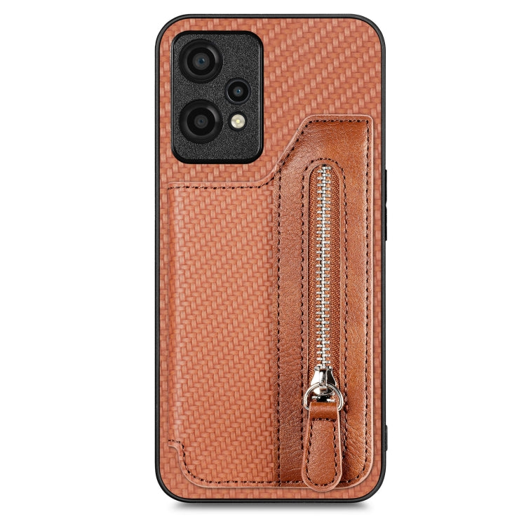 Carbon Fiber Horizontal Flip Zipper Wallet Phone Case My Store