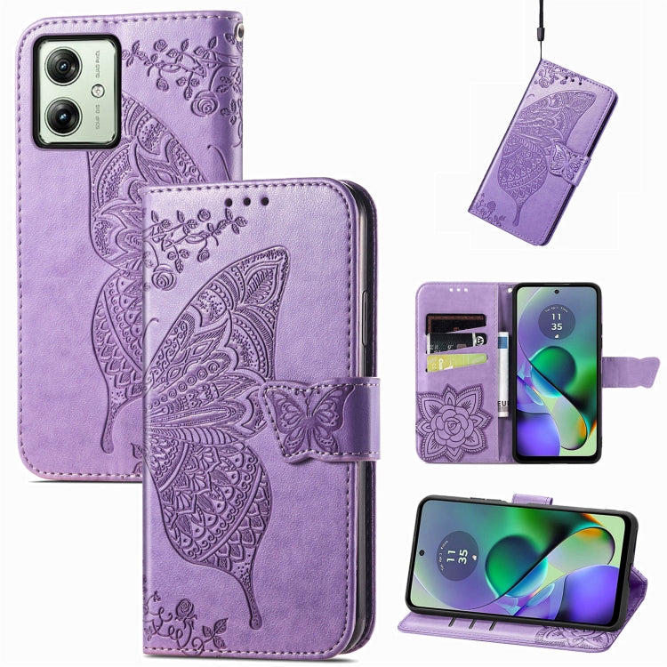 Butterfly Love Flower Embossed Leather Phone Case, Series 3 My Store