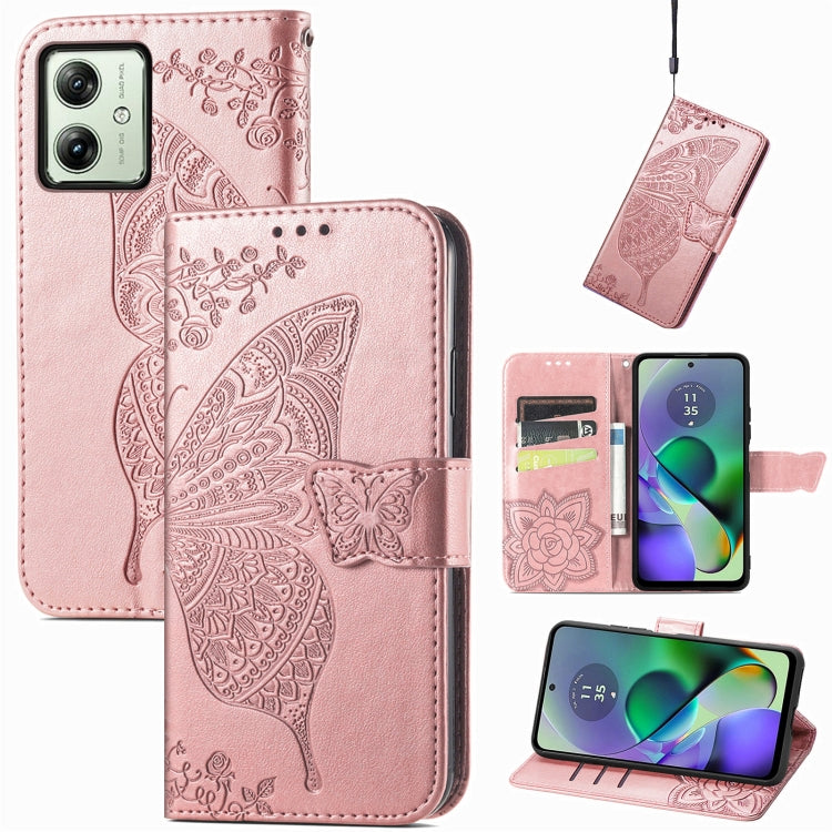 Butterfly Love Flower Embossed Leather Phone Case, Series 3 My Store