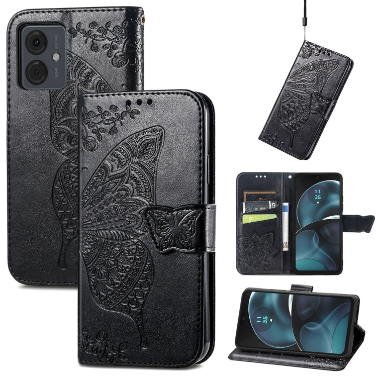 Butterfly Love Flower Embossed Leather Phone Case, Series 3 My Store