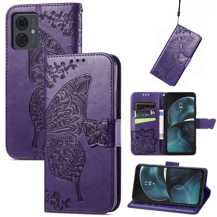 Butterfly Love Flower Embossed Leather Phone Case, Series 3 My Store