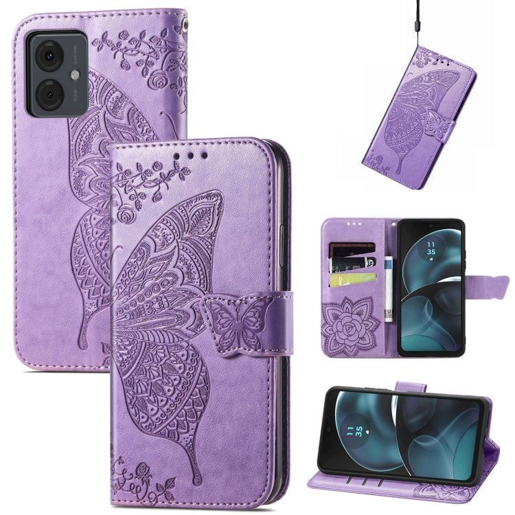 Butterfly Love Flower Embossed Leather Phone Case, Series 3 My Store