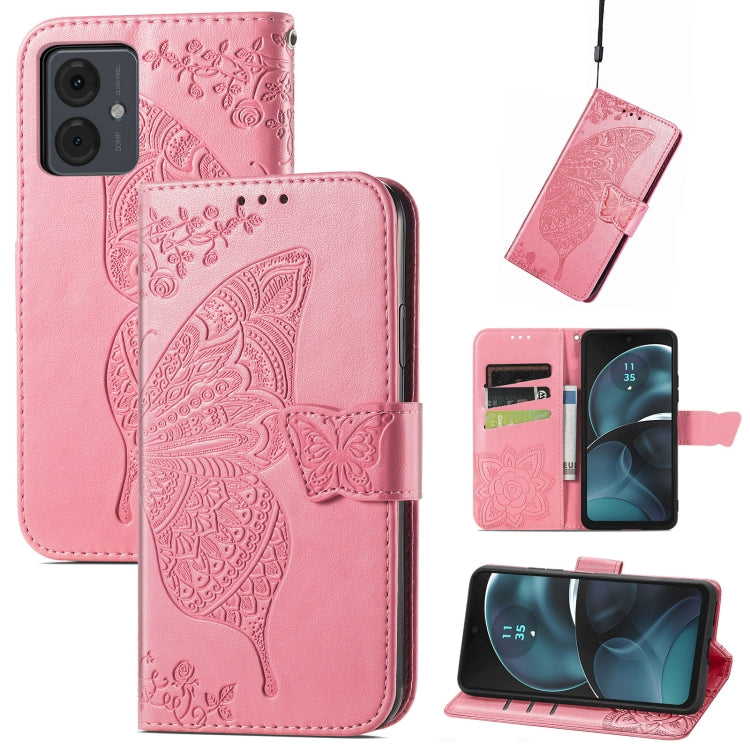 Butterfly Love Flower Embossed Leather Phone Case, Series 3 My Store