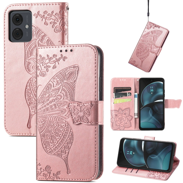 Butterfly Love Flower Embossed Leather Phone Case, Series 3 My Store