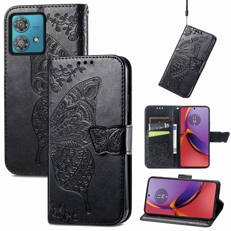 Butterfly Love Flower Embossed Leather Phone Case, Series 4 My Store