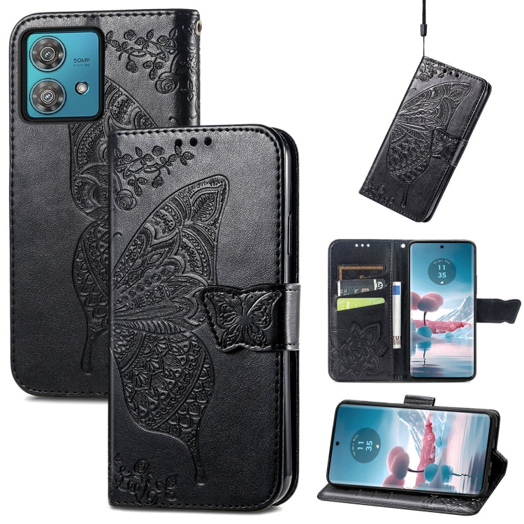 Butterfly Love Flower Embossed Leather Phone Case, Series 4 My Store