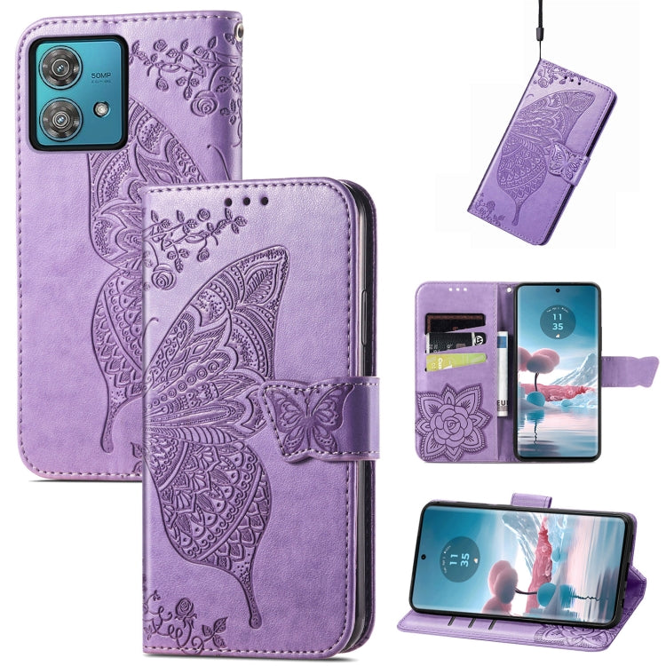 Butterfly Love Flower Embossed Leather Phone Case, Series 4 My Store