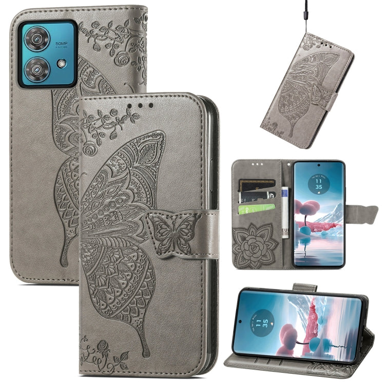 Butterfly Love Flower Embossed Leather Phone Case, Series 4 My Store