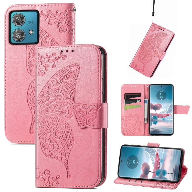 Butterfly Love Flower Embossed Leather Phone Case, Series 4 My Store