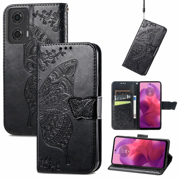 Butterfly Love Flower Embossed Leather Phone Case, Series 3 My Store