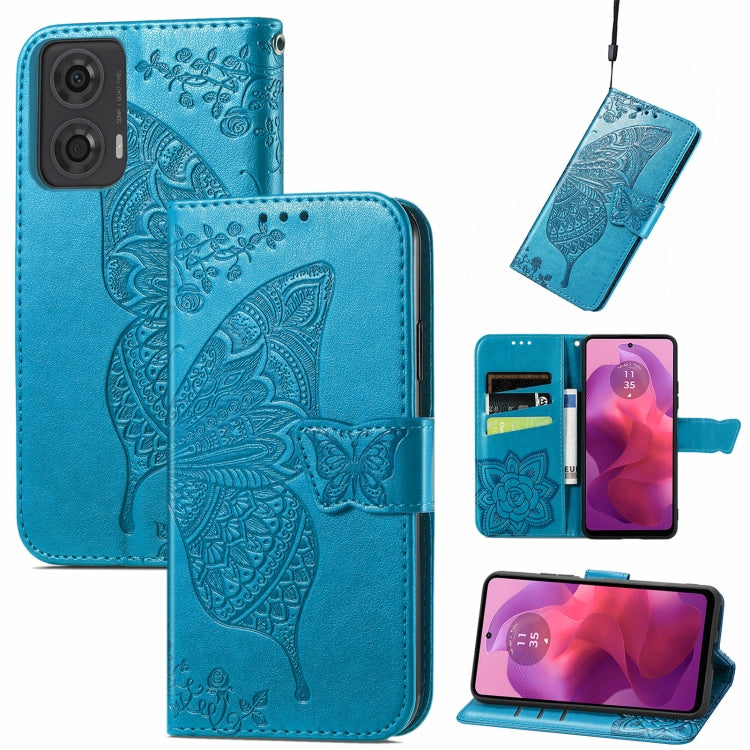 Butterfly Love Flower Embossed Leather Phone Case, Series 3 My Store