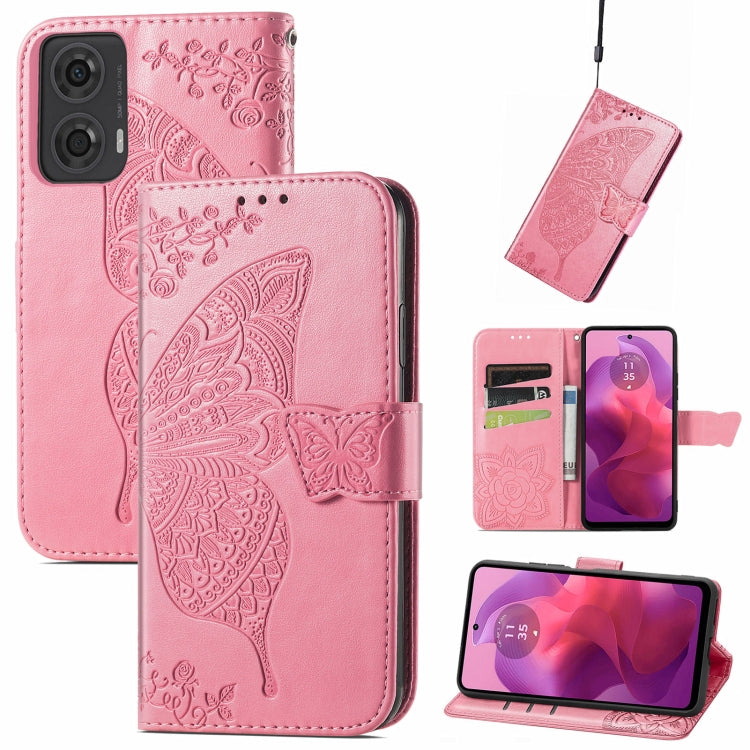 Butterfly Love Flower Embossed Leather Phone Case, Series 3 My Store