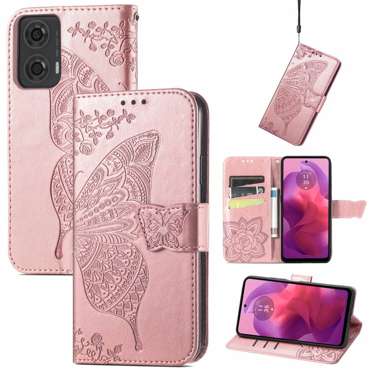 Butterfly Love Flower Embossed Leather Phone Case, Series 3 My Store